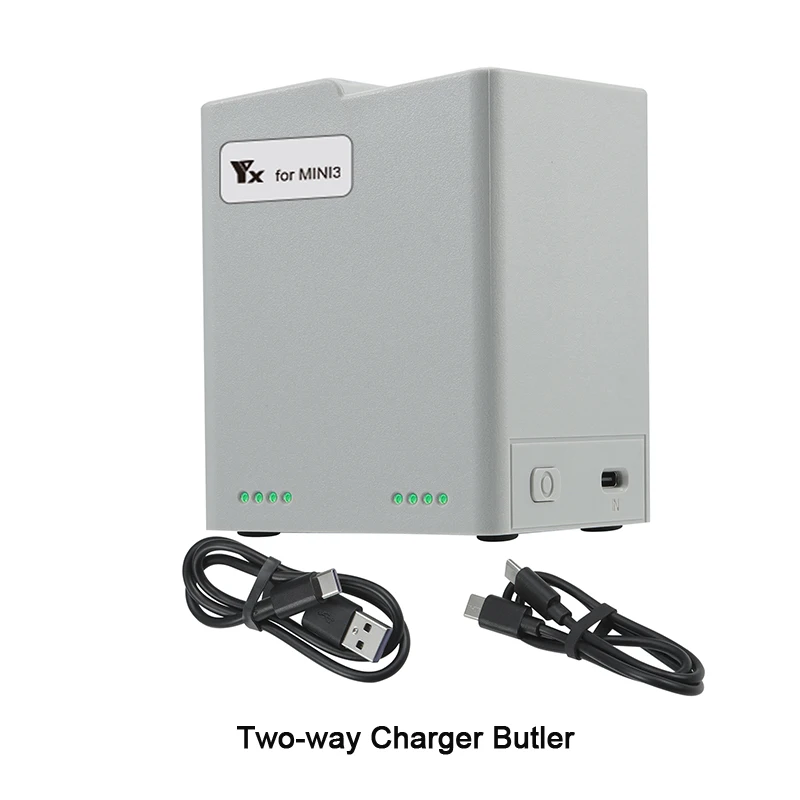 

Зарядное устройство MINI3 Pro для дрона, быстрая зарядка 3,0, зарядное устройство Батлер и блок питания, двусторонняя функция, аксессуары для DJI MINI 3 PRO