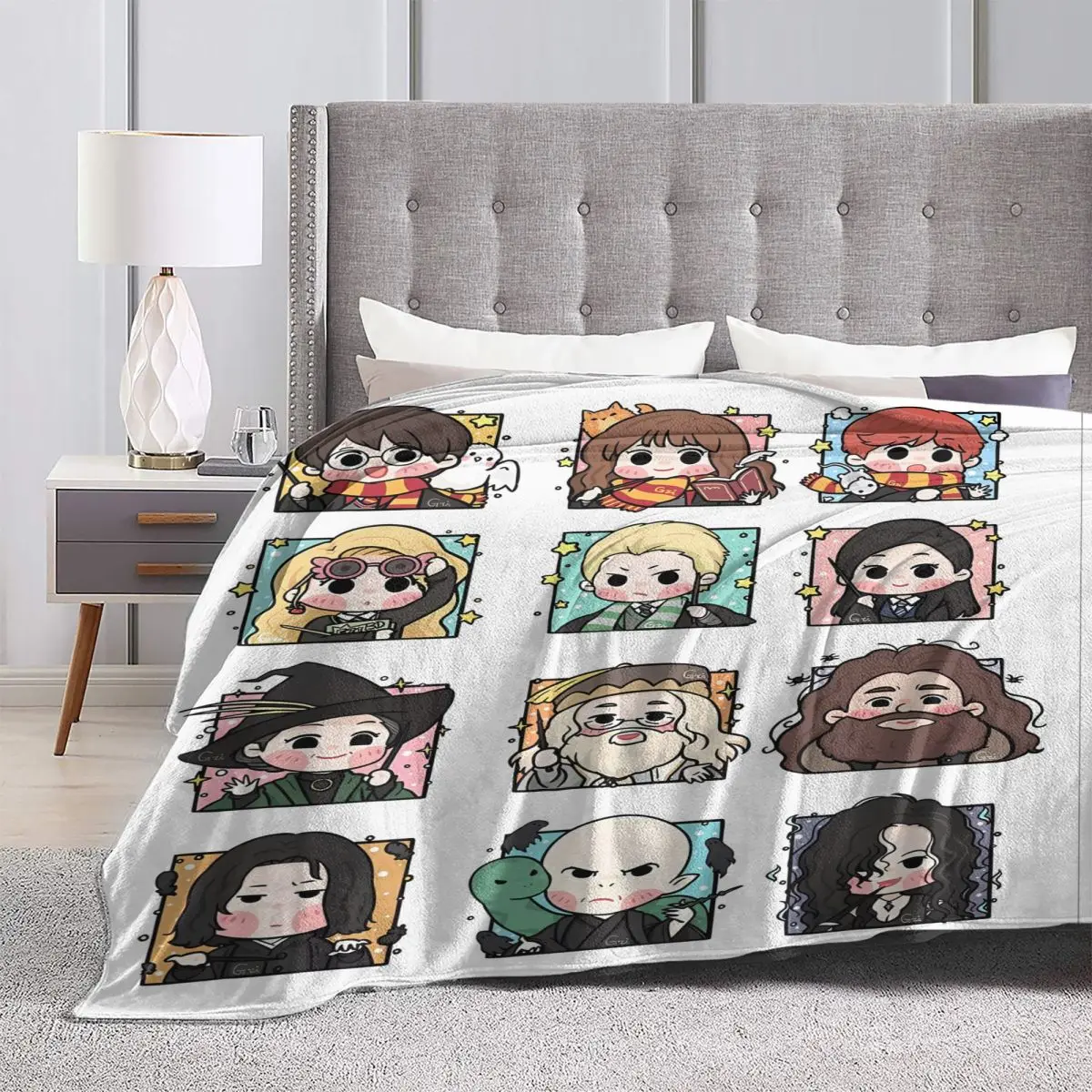 Одеяло H-Harry P-Potter с мультяшным дизайном качественное теплое мягкое одеяло зимнее