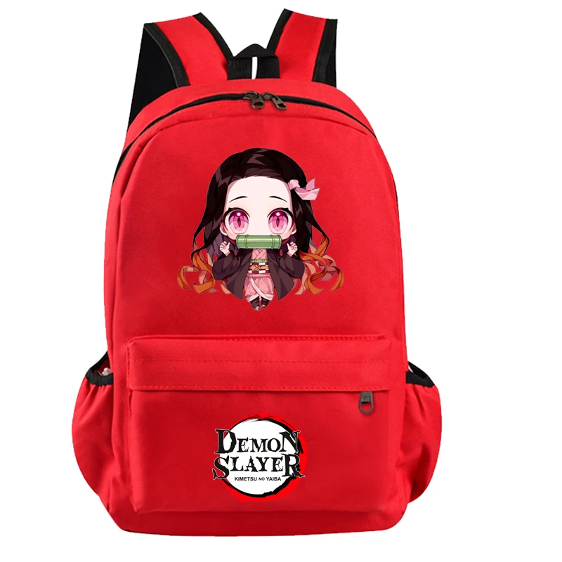 

Anime Demon Slayer Bookbag Teenage Backpack Mochilas Cartoon Printing Bagpack Back To School Rucksack School Bags for Boy Girl