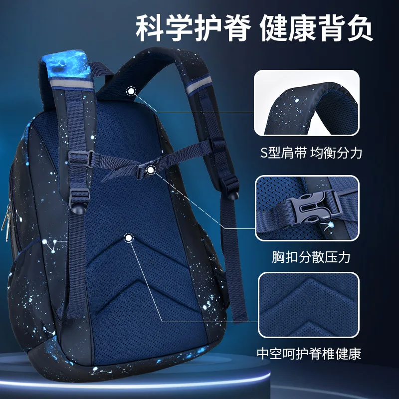 Waterproof Primary Schoolbag Kids backpack children School Bags For Boys orthopedic Backpack mochila infantil 6-14 years old