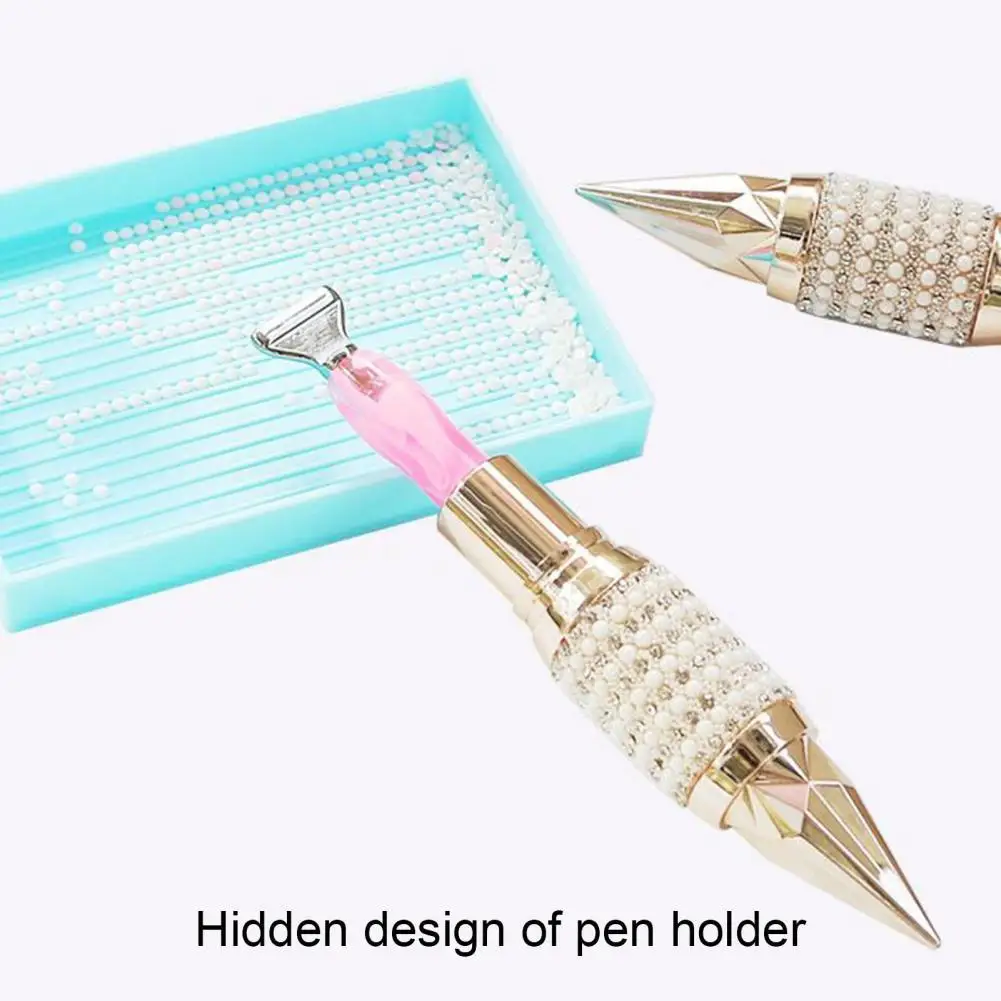 

1 Set Novel Reliable Nice-looking Decorative Delicate Rhinestones Picker for Gifts Diamond Painting Pen Studs Picker