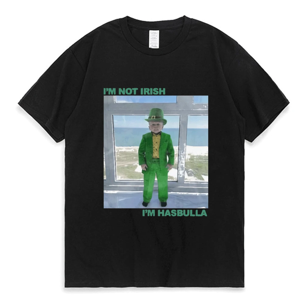 

I'M NOT IRISH I'S HASBULLA T-shirt Hasbulla Fight Meme T Shirt Men's Women's Clothing Fan Gift Mini Khabib Blogger T Shirts Top