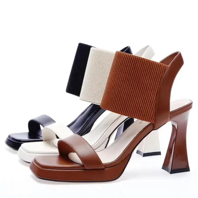 sandalias de mujer veran  High Heels Rome Sandals Female Fetish Strappy Shoes Lady  Summer Classic Sexy Casual Fashion Pumps