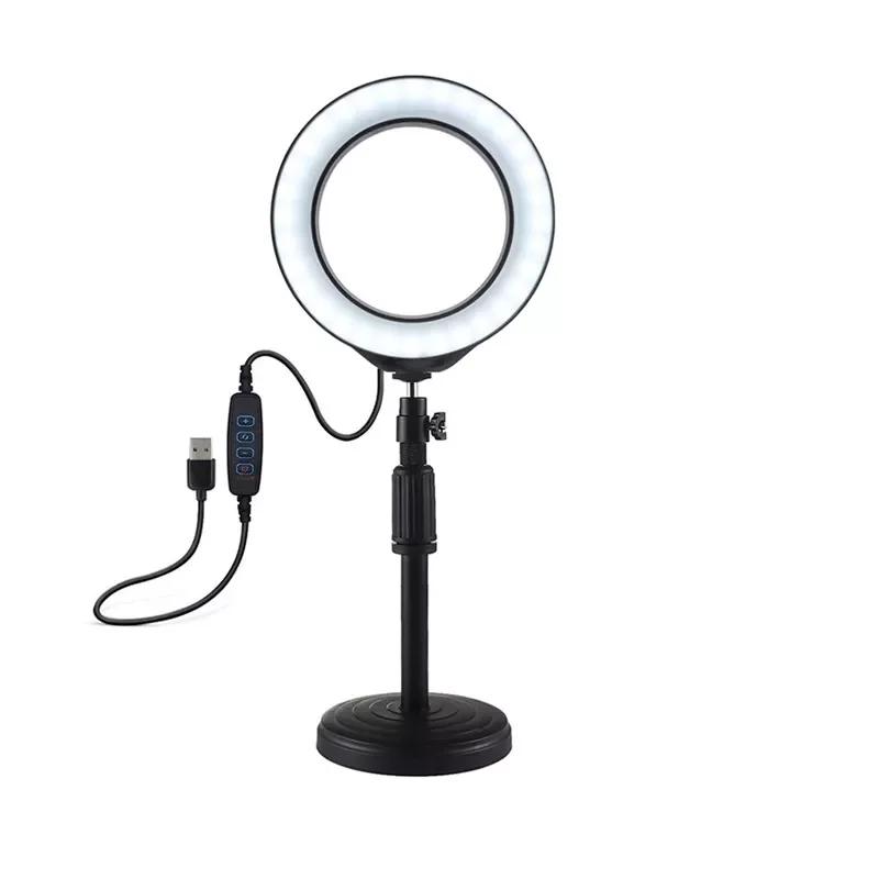

LED Fill Light Bracket Ring Light Bracket 1/4 Screw Interface Universal Small Bracket Portable Photography Tripod Round Bracket
