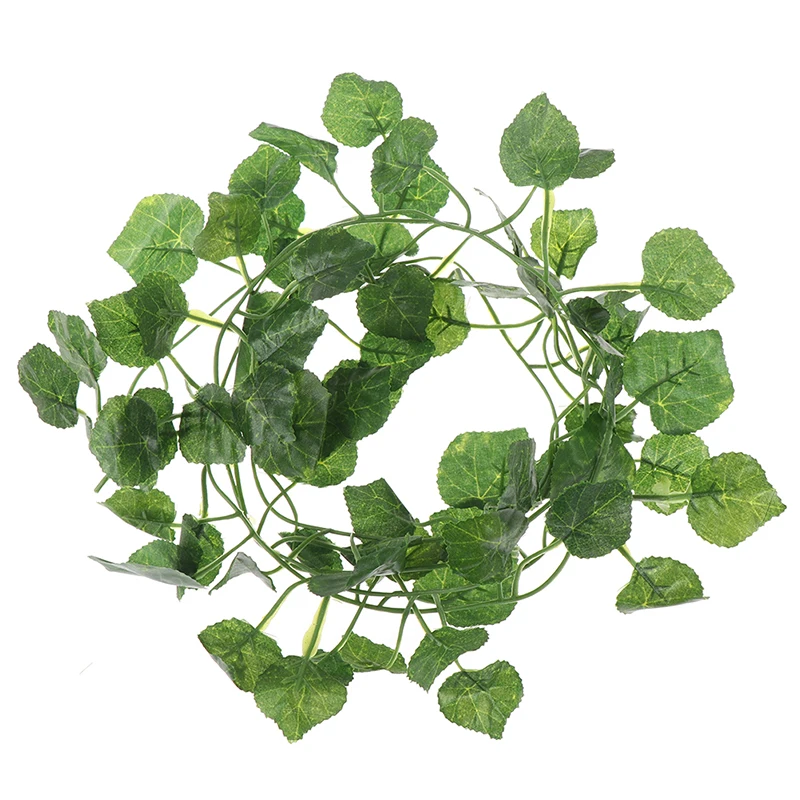 

2.4m Artficial Vine Green Plants Leaf Hanging Decor Rattan Liana Wall Leaves