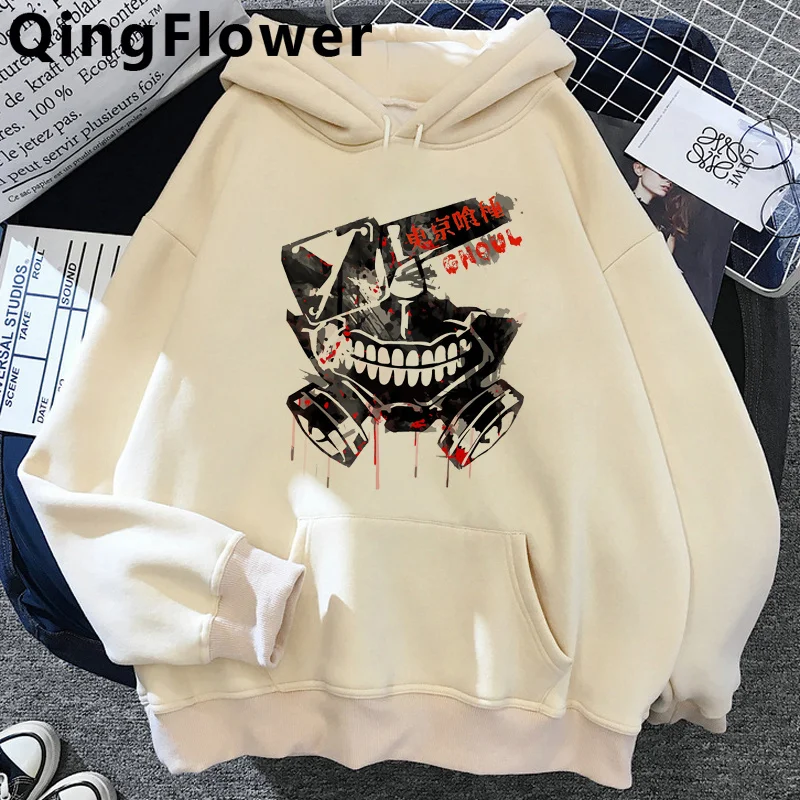

Tokyo Ghoul Kaneki Ken Eyes hoodies male 2021 anime Korea male pullover clothing harajuku Oversized