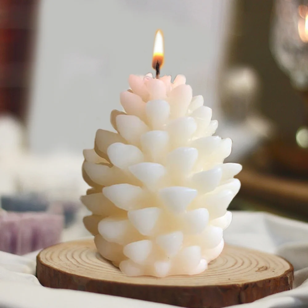 

Cute Christmas Pinecone DIY 3D Silicone Mold Making Ice Blocks Candy Fondant Chocolates Soaps Cake Decorating Tool Mousse Jelly