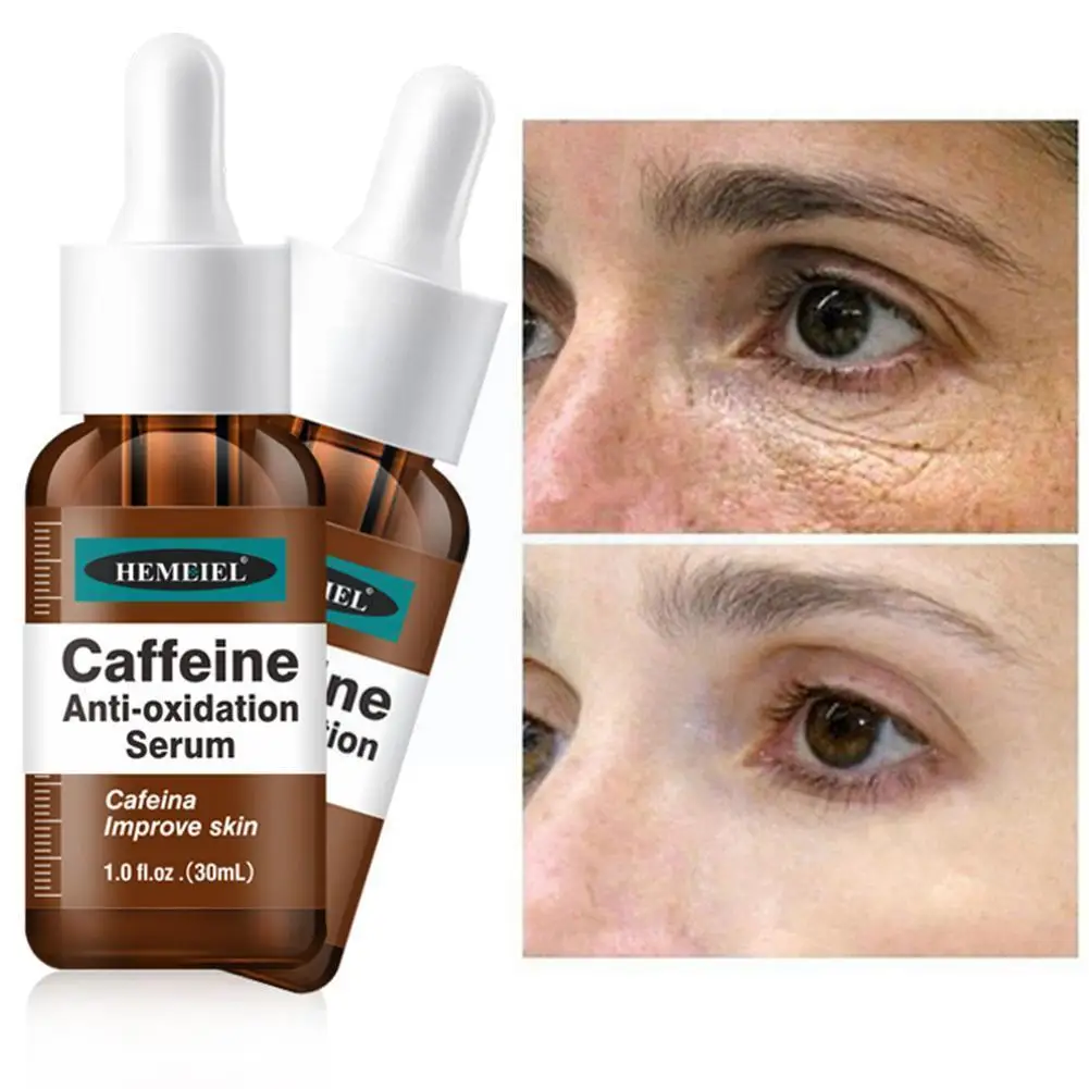

Caffeine Face Serum Skin Care Dark Circle Removal Smoothing Wrinkle Essence 30ml Anti-aging M4l6