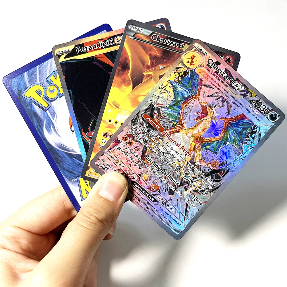 Фото Карты PKM EX Game Proxy: Голографические карты PTCG Altaria/Umbreon/Gengar/Fezandipiti/Dialga/Charizard/Celebi/Bloodmoon Ursaluna/EX №5