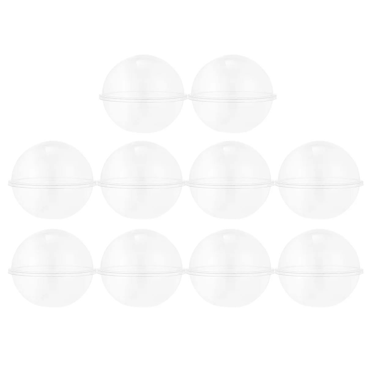 10 шт. контейнеры для кексов прозрачные заполняемые шариковые украшения чашки