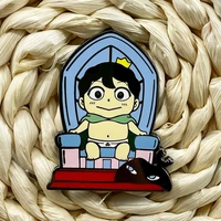 cartoon king ranking cute prince pojikak enamel pin anime fun brooch lapel pins metal badges on backpack fans collect gift lr280