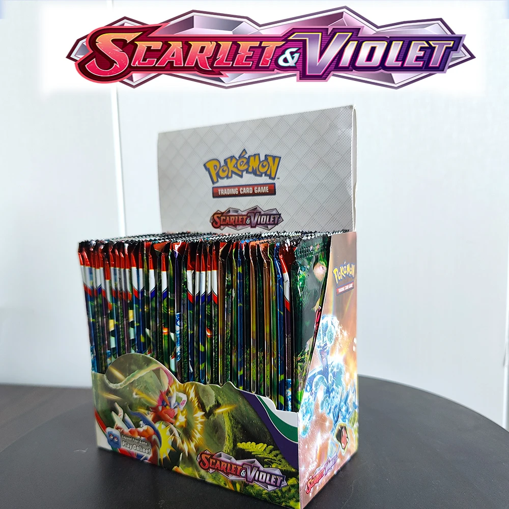 

Pokemon Cards Green Pokémon TCG Scarlet Violet Booster Display Box 36 Packs Game Kids Toys Drop Shipping Wholesale