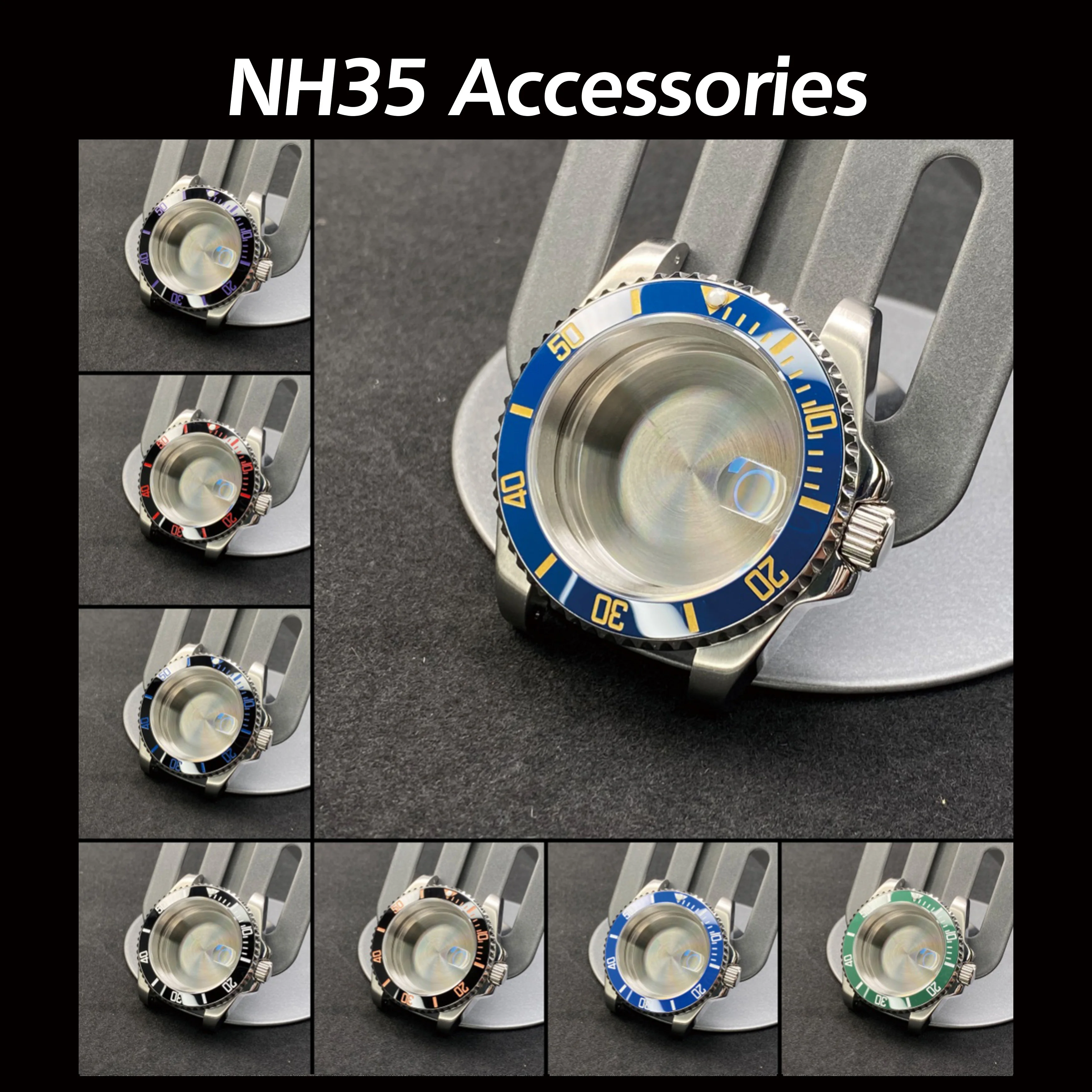 Серебряный корпус SUB/GMT 40 мм сапфировое стекло из нержавеющей стали