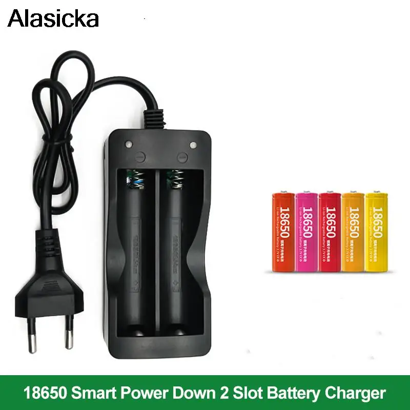 

18650 Battery Charger EU 2 Slot Smart Charge Li-Ion Battery Charger