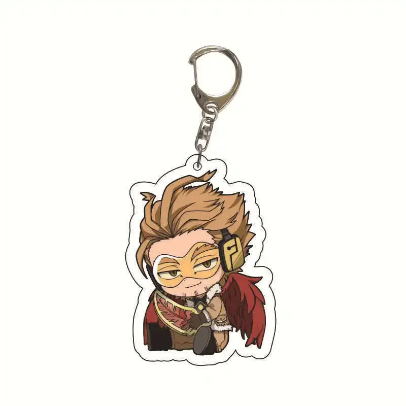 Брелок для ключей моя геройская академия женский брелок мужчин кольцо акриловый