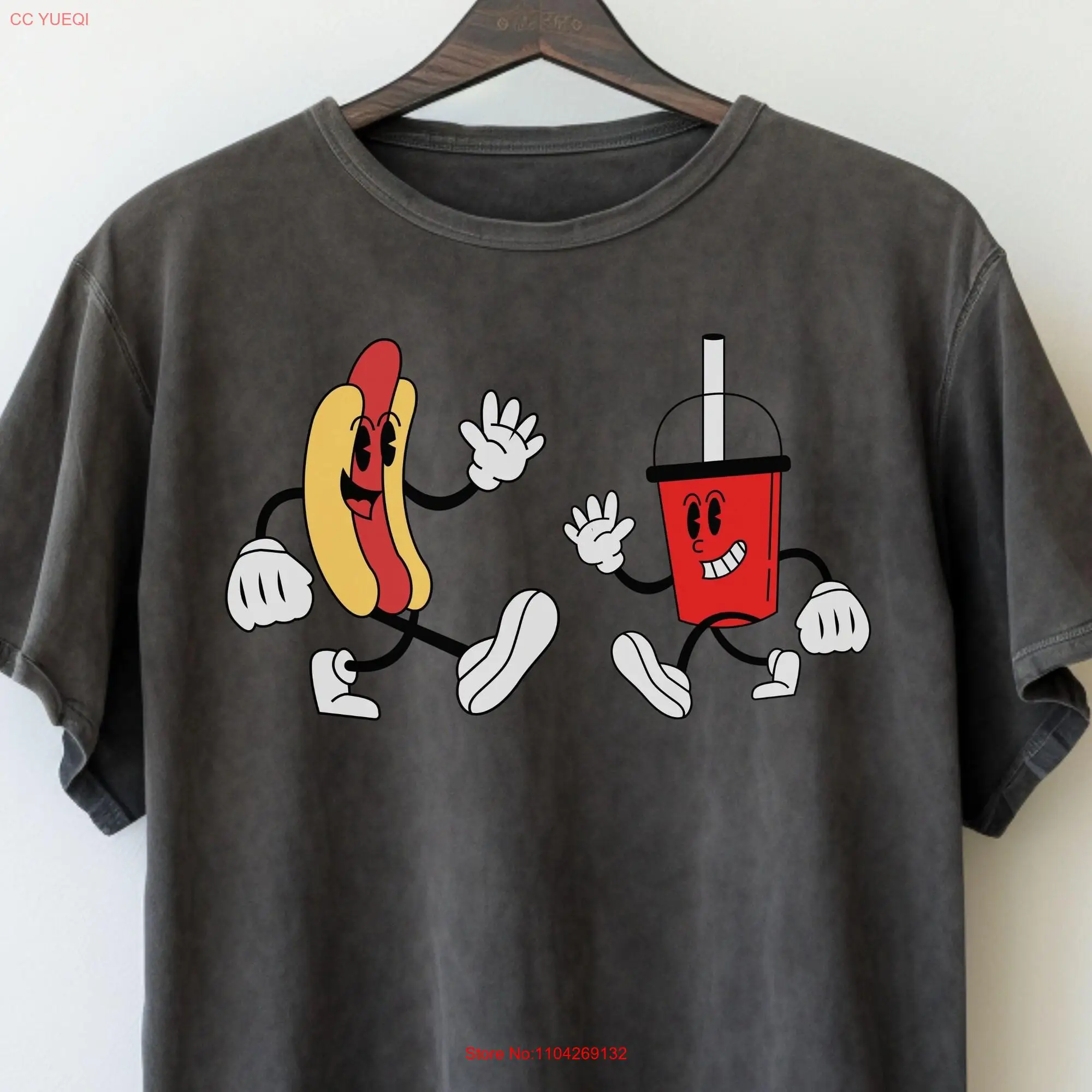 Футболка с хот-догом забавная футболка для друзей летние комфортные цвета в