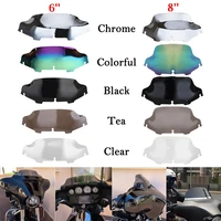motorcycle chromeblackclear 6 8 windshield fairing windscreen cover for harley electra street glide flhx touring 1996 2013