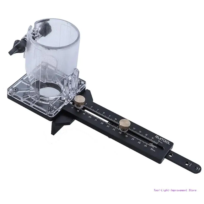 

Lightweight Edge Trimmer Rounder Backing Base Woodworking Circle Cutting Jig High Precision Hole Opener for w/ Base circ