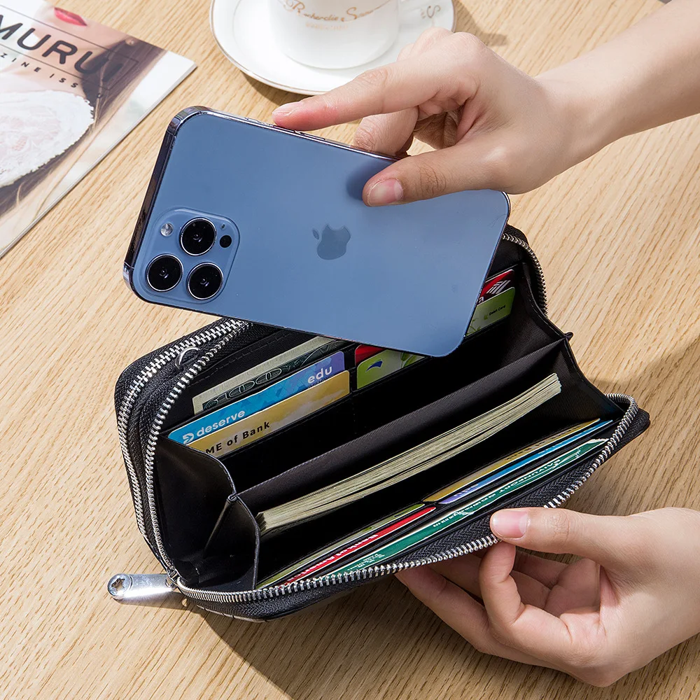Luxury Brand Women Clutch Bag Large Capacity Women Wallets Cell Phone Pocket High Quality Multifunction Long Wallet for Women