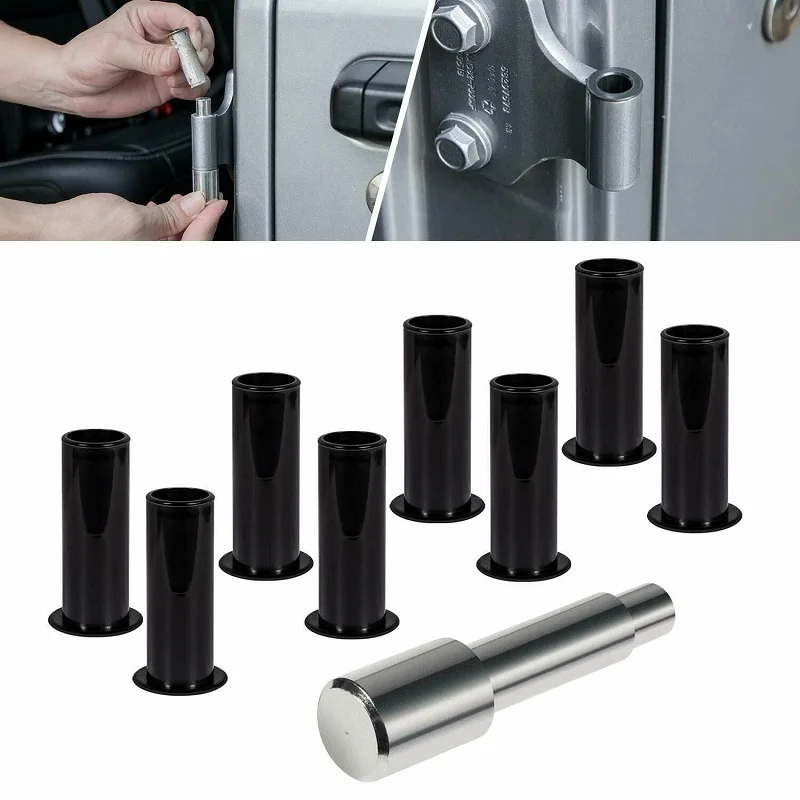 

9Pcs Door Bushing Removal Tool to Remove Corrosive Hinges & Hinge Liners Prevent Hinge Scratches For Jeep Wrangler JK JL