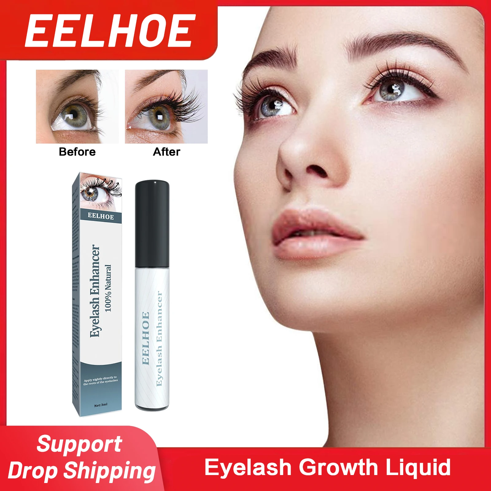 

Eyelash Growth Liquid Lash Lift Lengthening Longer Fuller Thicker Lashes Eyelashes Enhancer Nourishing Mascara Eyebrow Essence