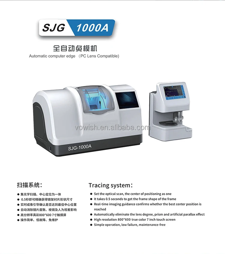 Одобренный оптический автоматический без шаблонов обрезной станок для линз с