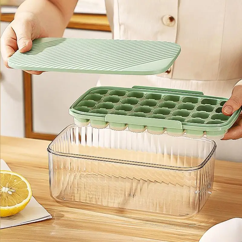 

Press Type Ice Cube Maker Colorful Round Rhombus Tray Plastic Ice Cube Plate 32 Cubes Moulds Comes With Ice For Cocktail Whiskey