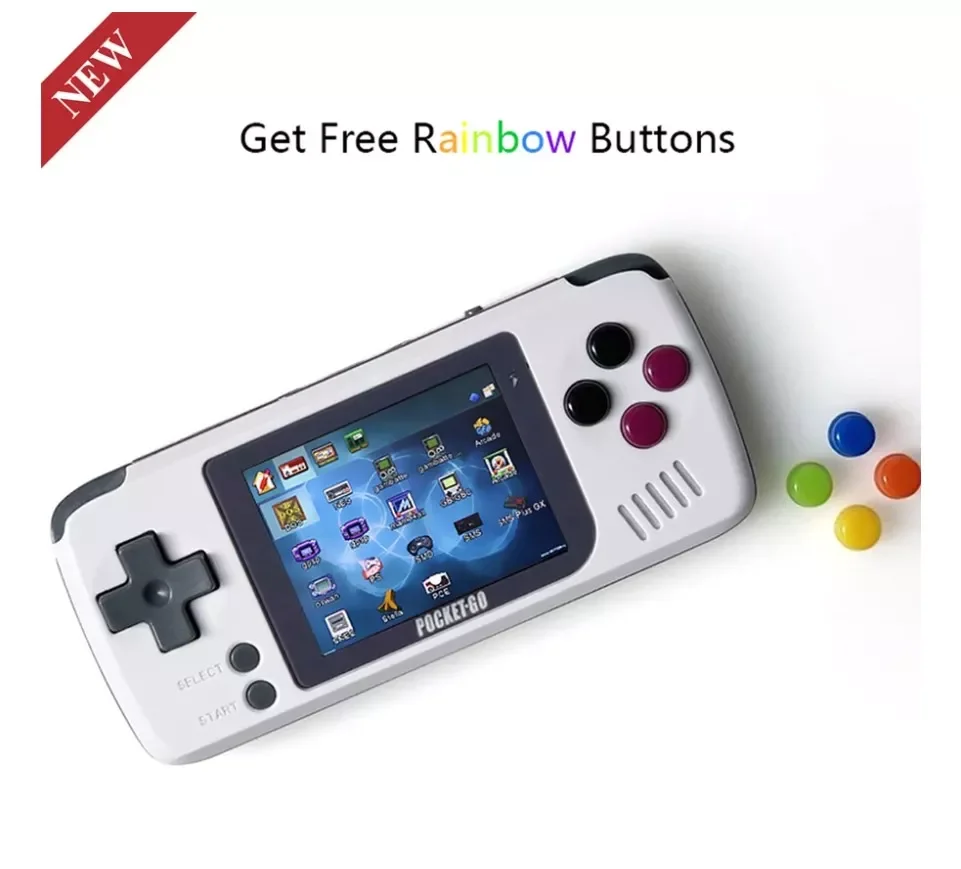 Handheld Game Console IPS Screen Open Source Powkiddy Retro Video Games Player PS1 FC Pocket Mini Gaming Consoles Box