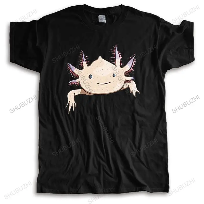

Новые хлопковые футболки, модная футболка Axolotl с забавным мультяшным принтом животных, летняя футболка унисекс, свободный крутой Топ, футболки с принтом