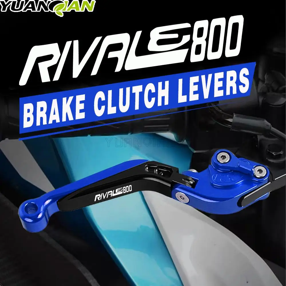 

RIVALE 800 Motorcycle Accessories CNC Aluminum Extendable Adjustable Brake Clutch Levers For MV AGUSTA Rivale800 2014 2015 2016