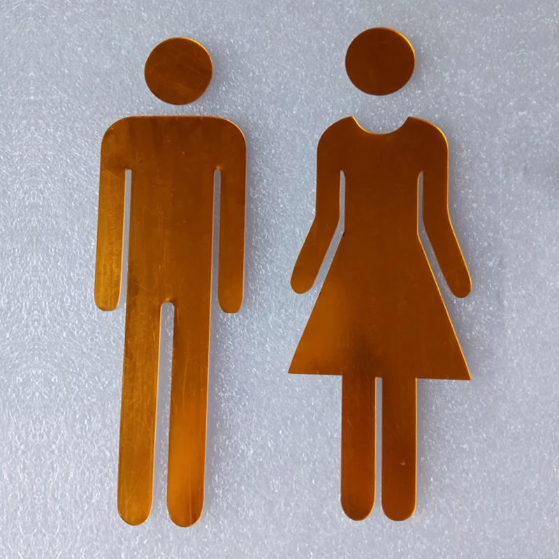 

MEN & WOMEN Toilet Sign Stickers Bathroom Wall Door Plaque Home Restaurant