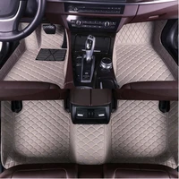 waterproof car floor mat for audi a8 w12 5seat 2011 2016 2017 leather auto footpads customize interior accessories refurbishment