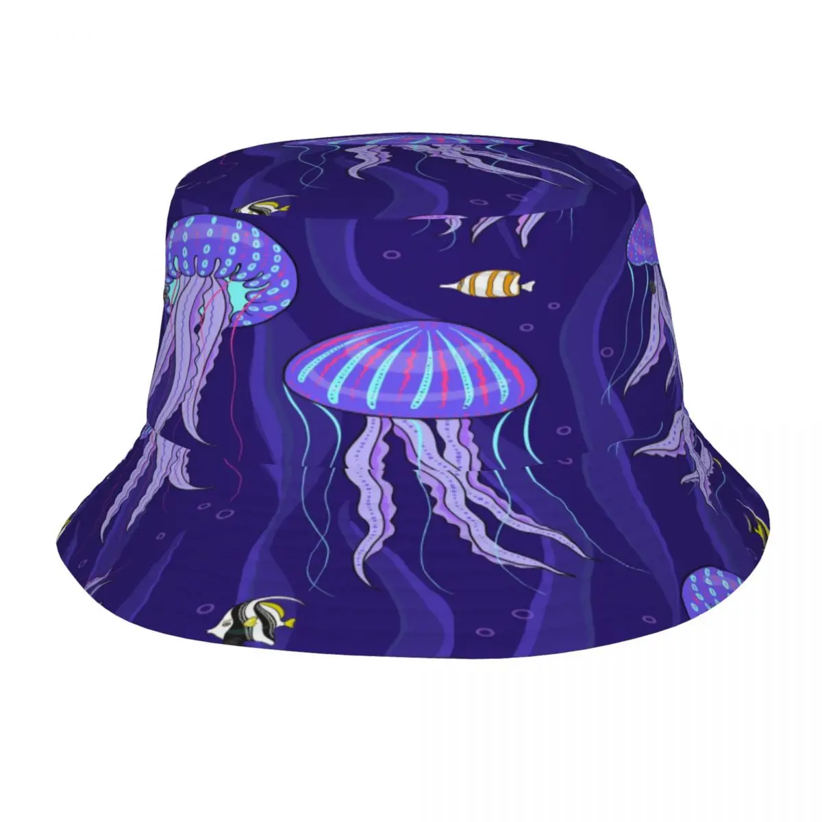 

Панама в стиле хип-хоп для мужчин и женщин, шляпа от волн, водорослей, медузы, летняя пляжная шапка от солнца