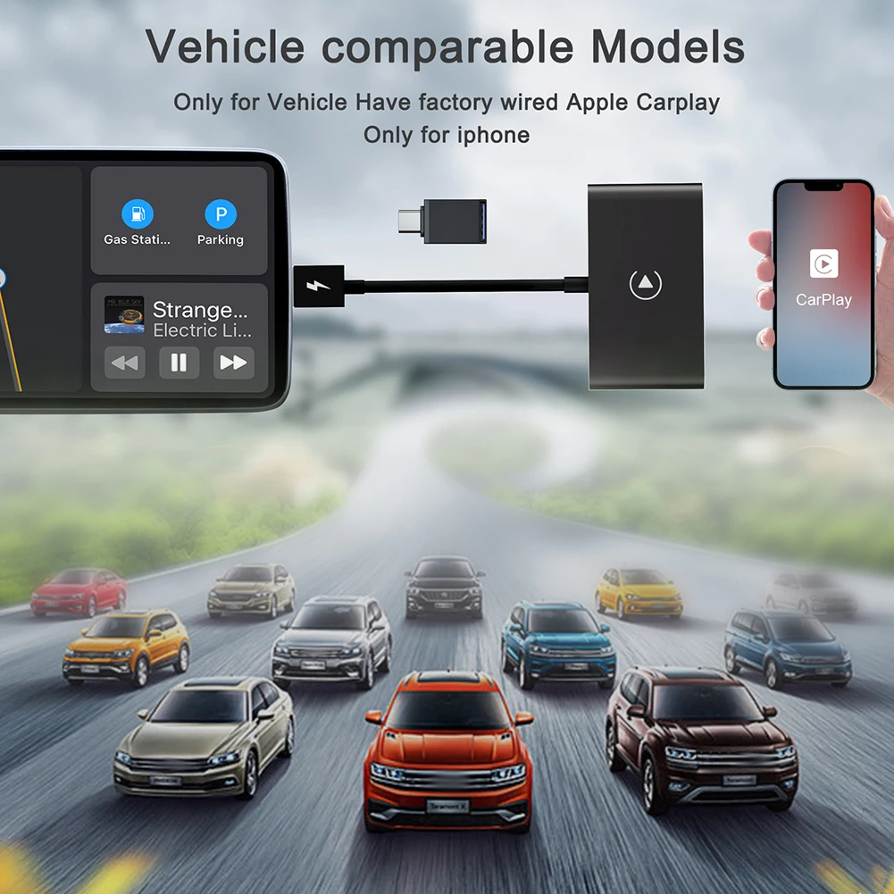 

USB-конвертер Carplay с поддержкой Wi-Fi, 2,4 ГГц, 5 ГГц