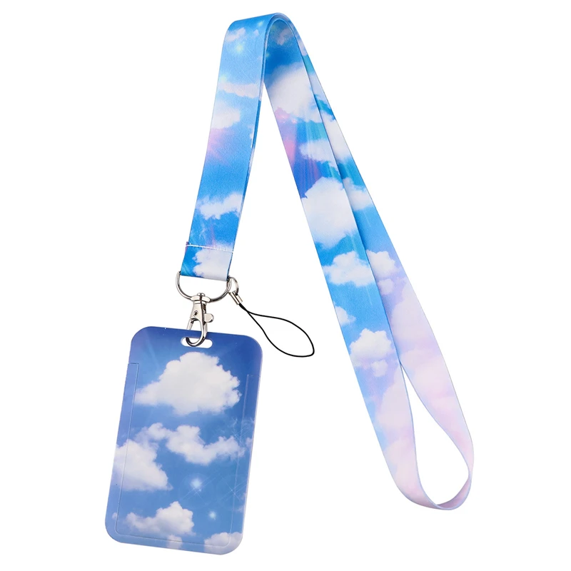 

Clouds Sky Classical Style Lanyard For keys The 90s Phone Working Badge Holder Neck Straps With Phone Hang Ropes webbings ribbon