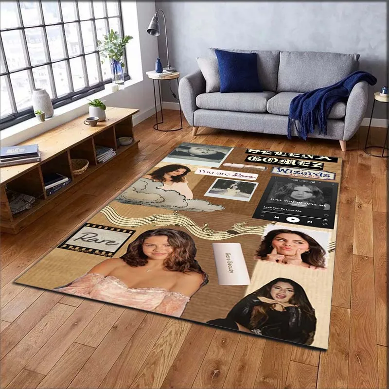 

Певец S-Селена Гомез ковер для гостиной спальни красивый ковер нескользящий ковер реквизит для фотосъемки подарок на день рождения ковер для комнаты