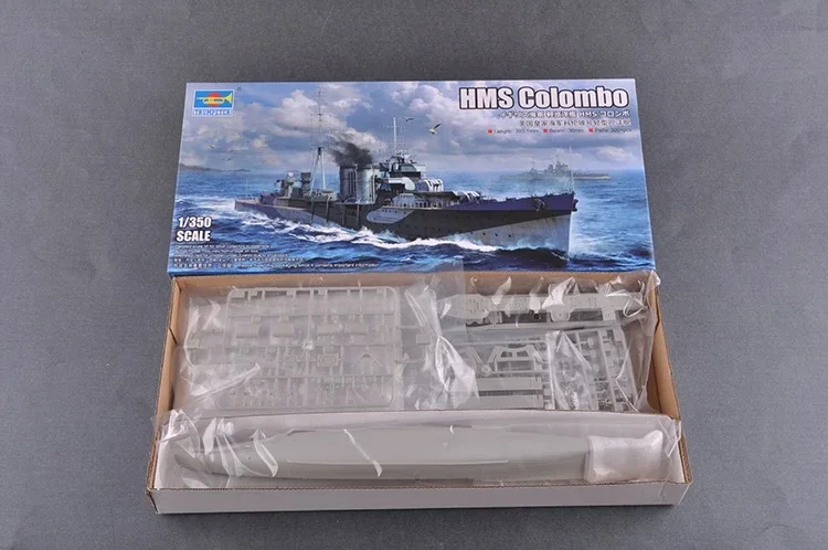 Фото Конструктор Trumpeter 05363: Модель лёгкого крейсера класса C HMS Colombo в масштабе 1:350, пластиковый набор для сборки №2