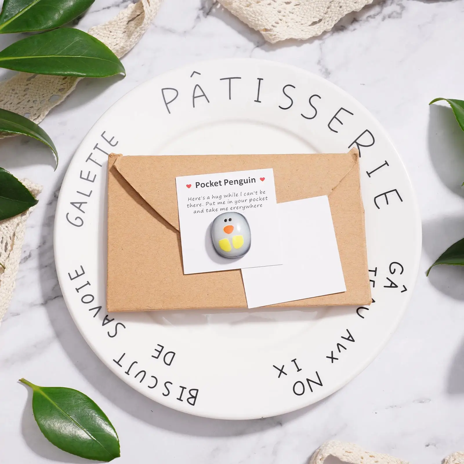 Маленький карманный Пингвин украшение для обнимания милый Рождественский