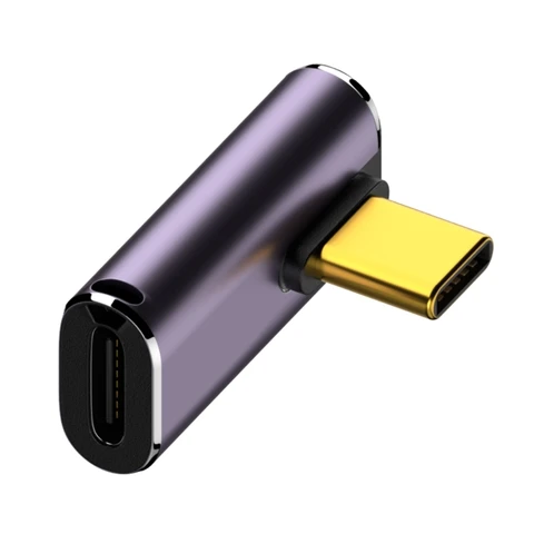 Металлический адаптер USB 4.0 Type C (мама)-Type C (папа)