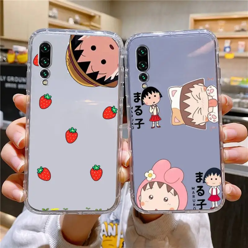 

Cartoon Chibi Maruko Chan Phone Case For Xiaomi 11 Redmi Note 11pro5G 8T 9A 9S 12S K30 10T Pro Ultra K40pro Transparent Case