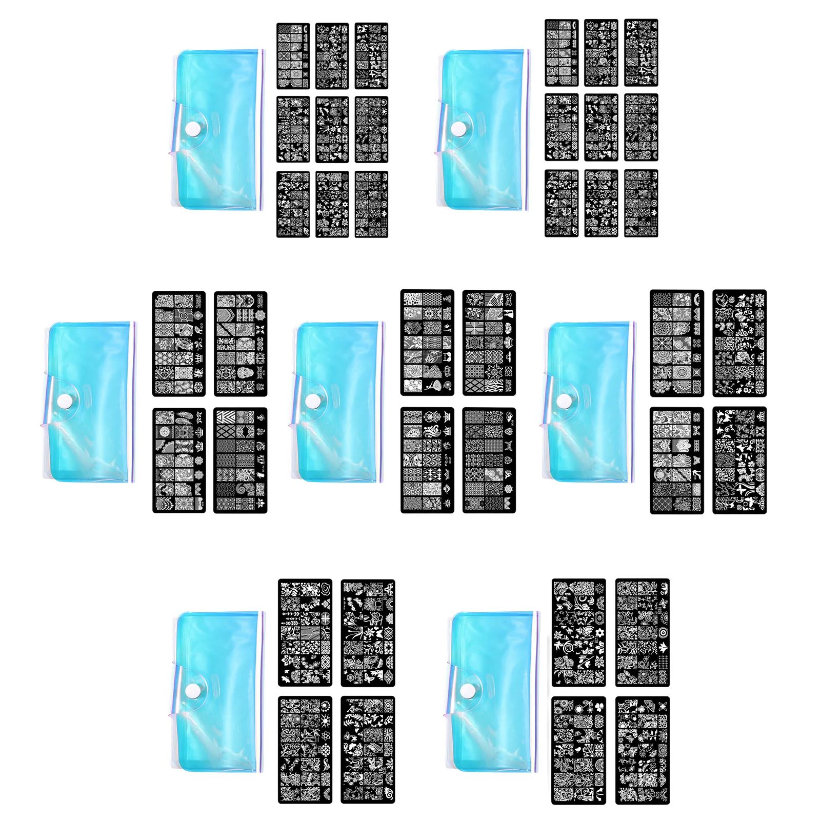 

1pcs Nail Stamping Plates Nail Template Halloween Christmas Design Word Letter Image Geometric Manicure Printing Stencil Tools