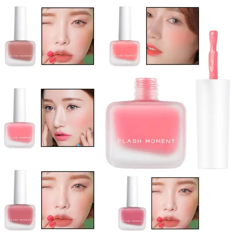 

10ML Matte Liquid Blush Palette Cosmetics Repair Bright Skin Matte Face Contour Shadow Cheek Blusher Cream Korean Makeup