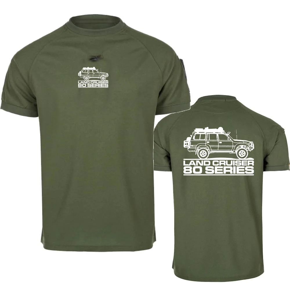 Молодежная мужская футболка Land Cruiser 80 Cars Serles Cross Country Vehicle Футболка Повседневная с