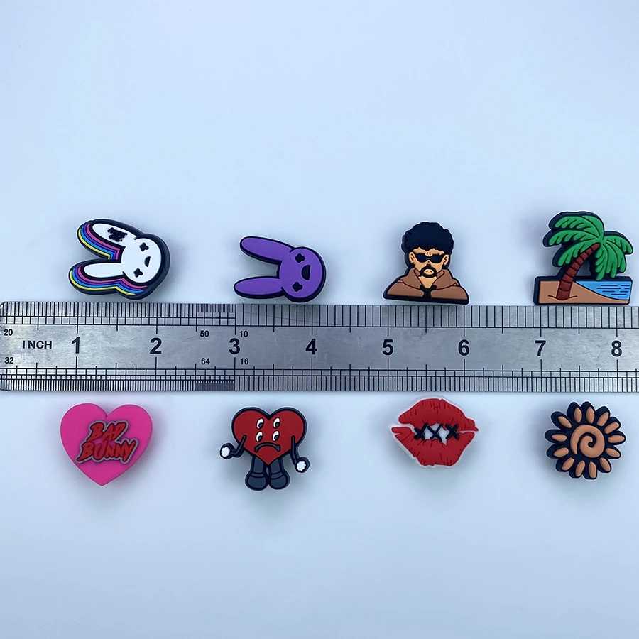 WholeSale 132 Pcs Bunny Croc Shoe Charms Mexican Inspired Shoe Charms for Girls Boys Men Women Clog Accessories