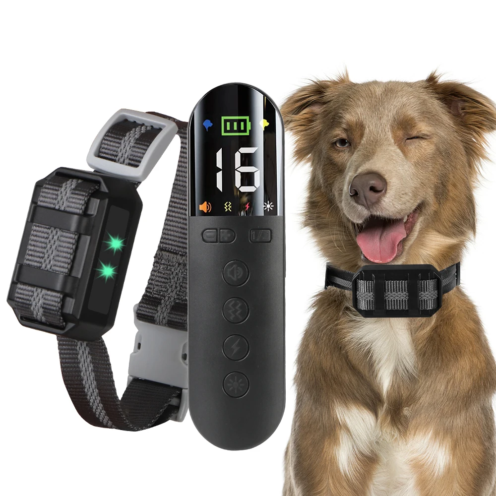 

Two Dogs Beep Vibration Shock LCD Light Modes 1200m Wide Range Remote Pet Dog Training Waterproof Device Electronic Collar