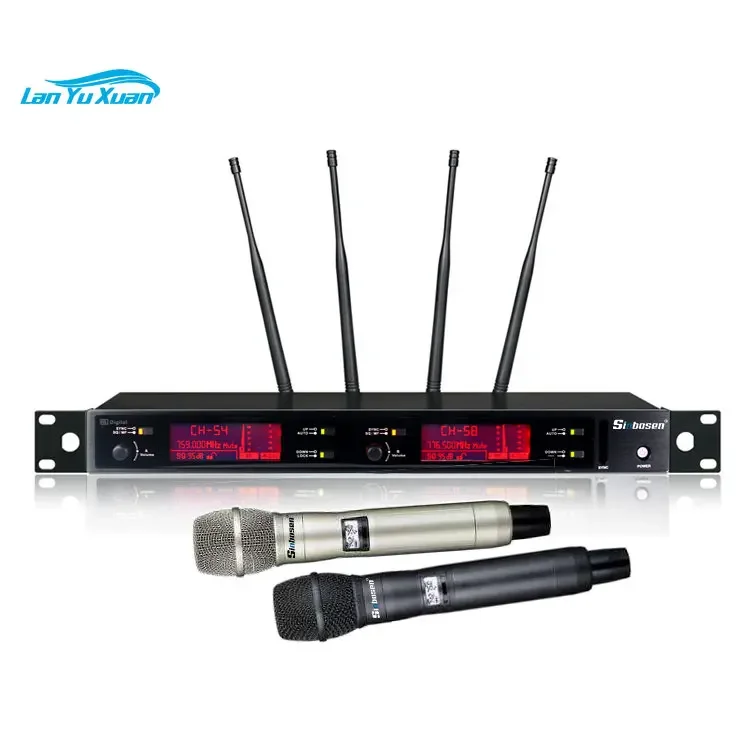 

Sinbosen hot selling wireless microphone condenser mic optional frequency 400 meters for live vocal