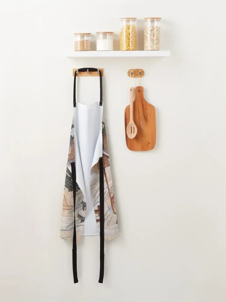 Blustery-Kitsune Yokai TeaKitsune Фартук для маникюра принадлежности ногтей нагрудник кухни