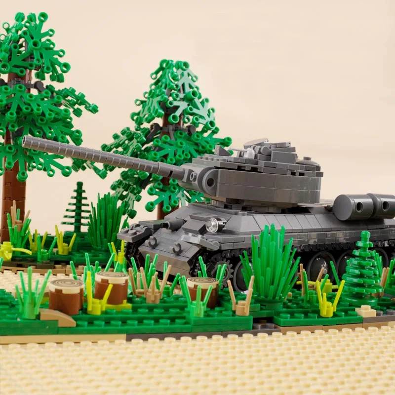 Советский Танк T34 Вторая мировая война военные строительные блоки фигурки оружие