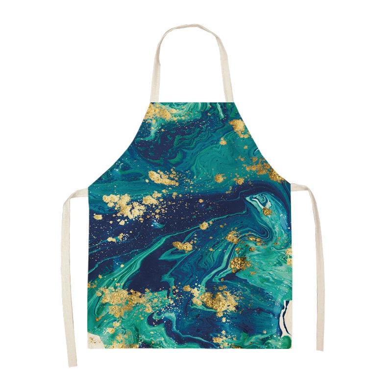 

Фартук с мраморным узором в современном искусстве для взрослых, Искусство уборки, Домашняя кухня, Кухонный фартук, Одежда для повара, Хлопковое белье, Нагрудники