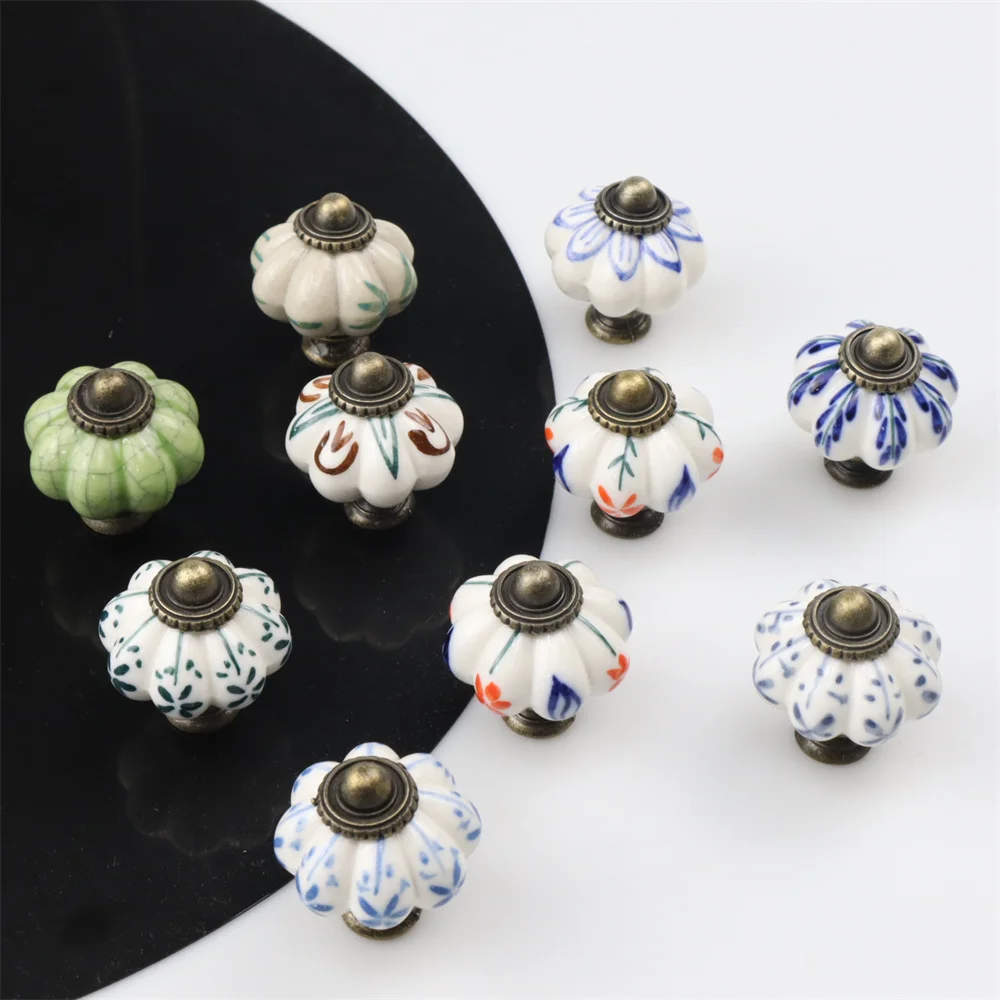 

1x Ceramic Drawer Knobs Furniture Handle Kitchen Cabinet Knobs and Handles Cupboard Door Pull Handles Furniture Hardware